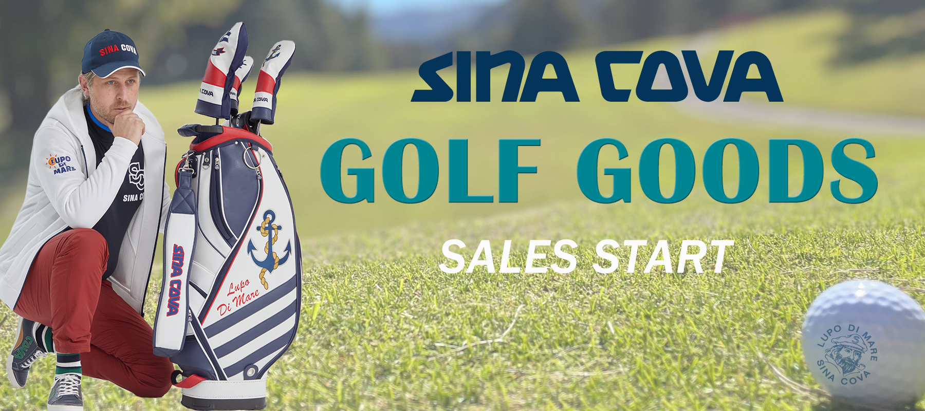 SINA COVA ゴルフグッズ 先行予約販売スタート! - SINA COVA