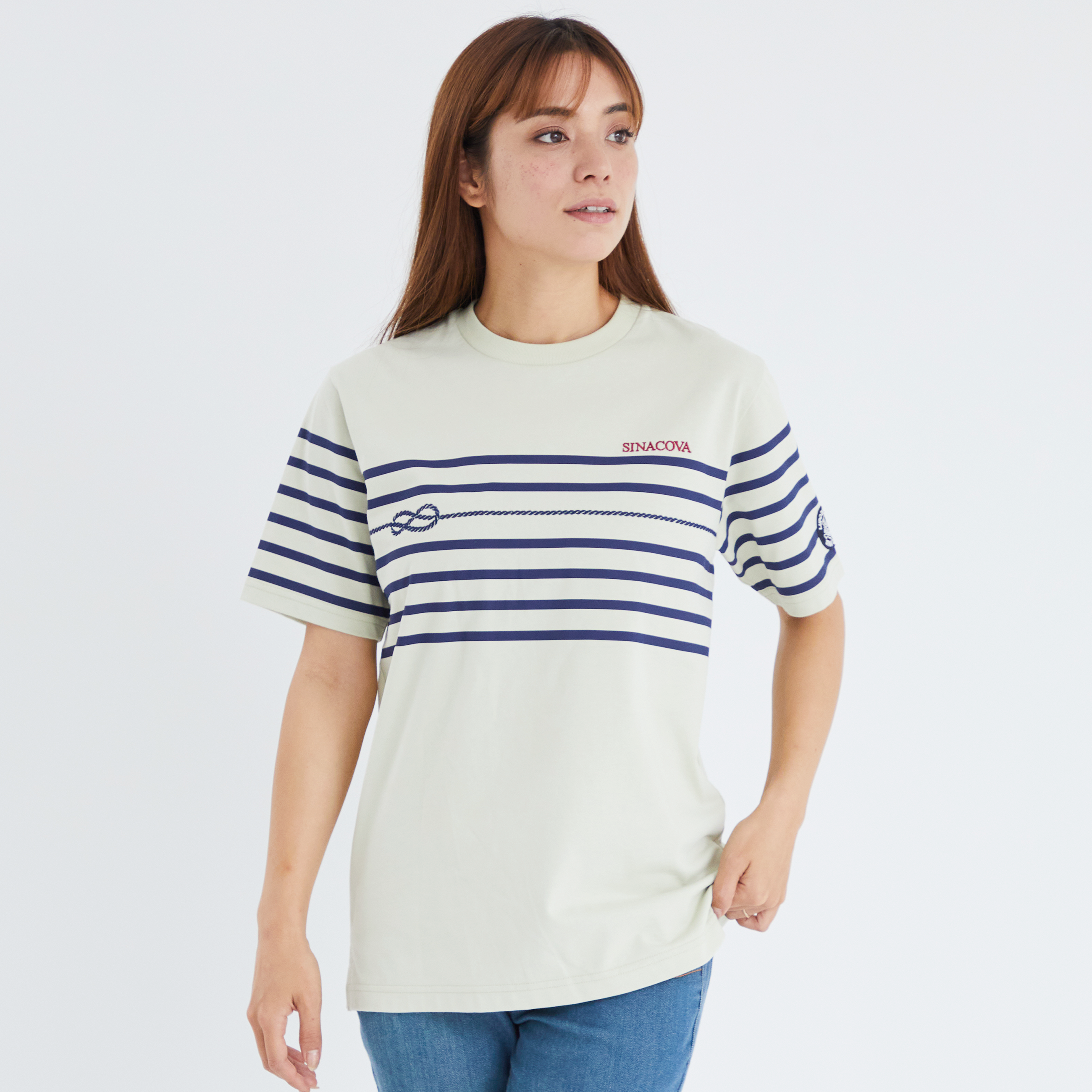 パネルボーダー半袖Tシャツ ユニセックス(男女兼用) サイズS~LL 23110560