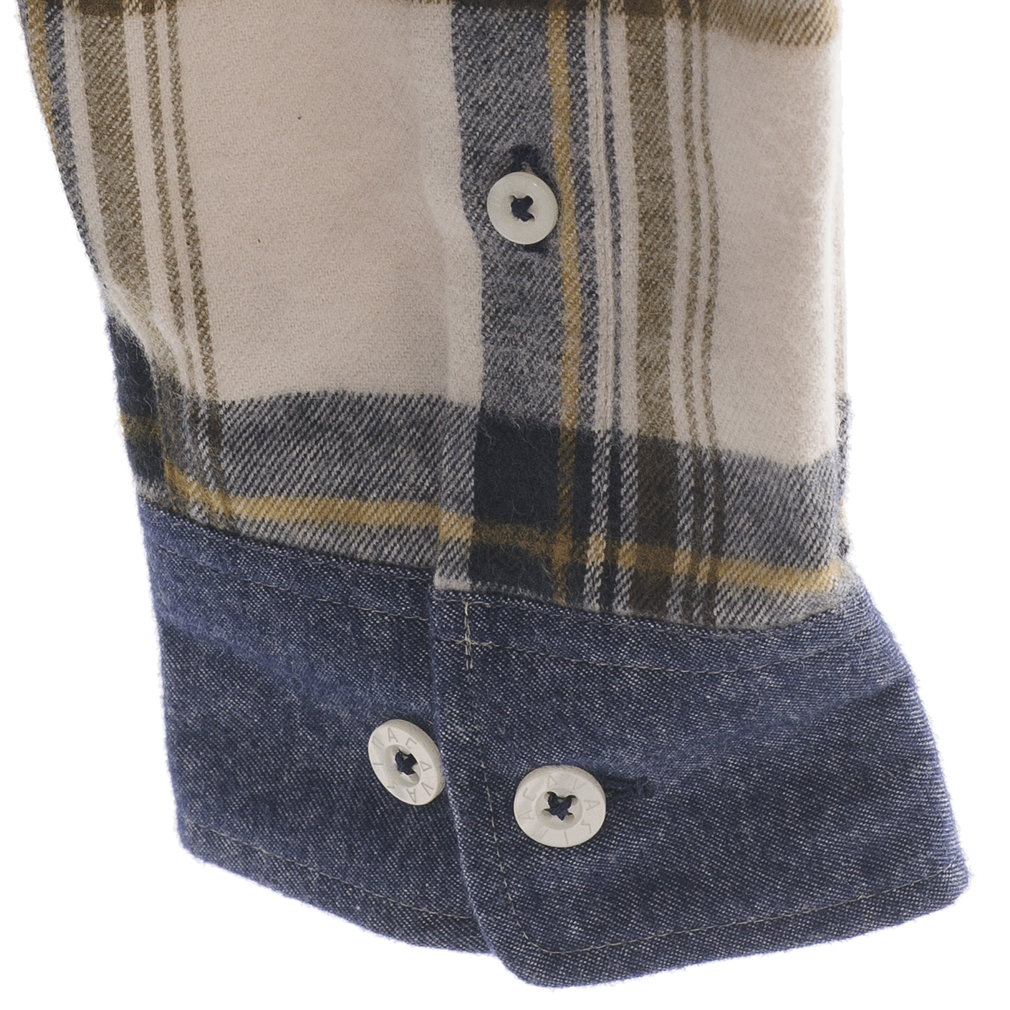 クレイジーパターンチェック柄長袖ボタンダウンシャツ 23224040