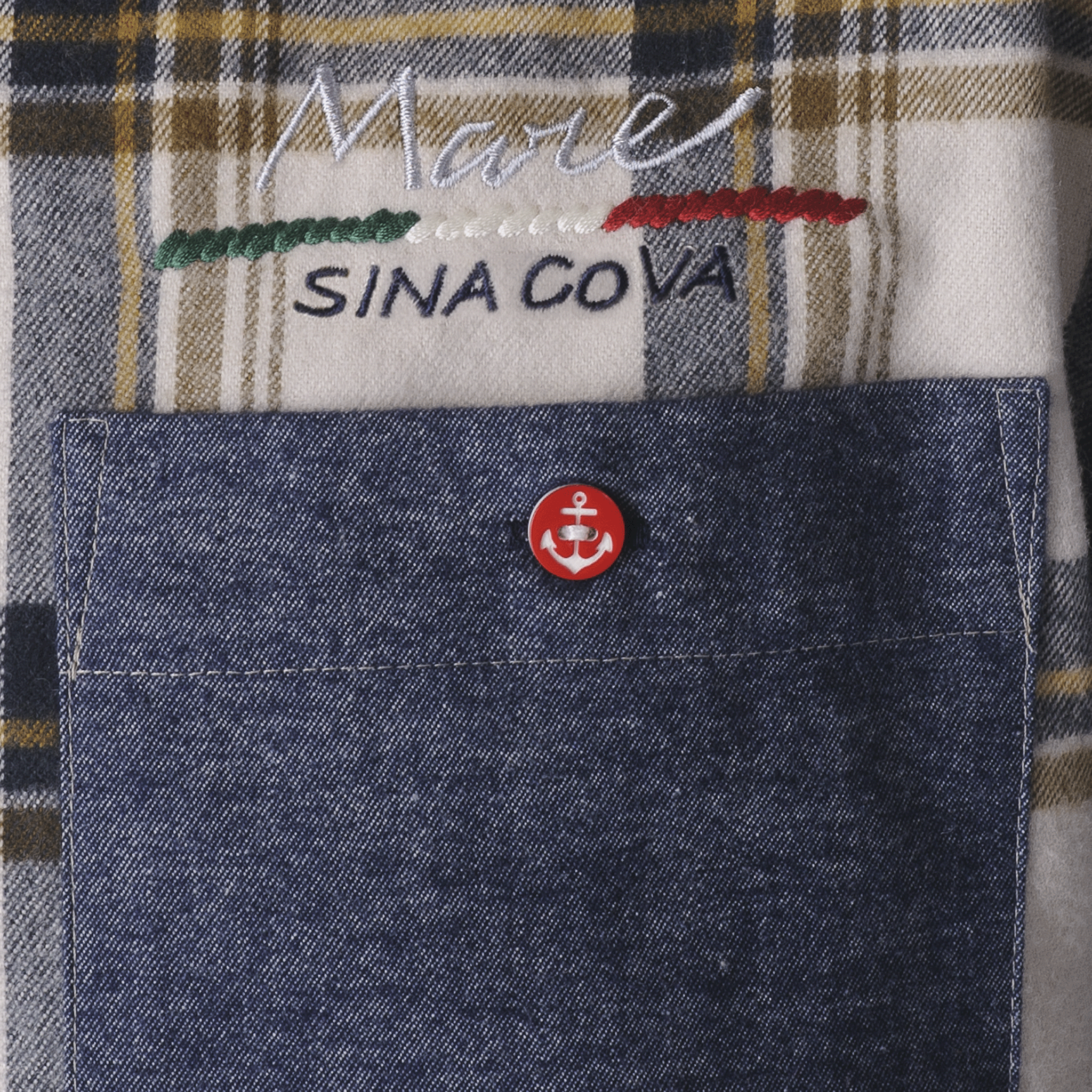 【公式】シナコバ (SINA COVA) クレイジーパターンチェック柄 長袖ボタンダウンシャツ 23224040