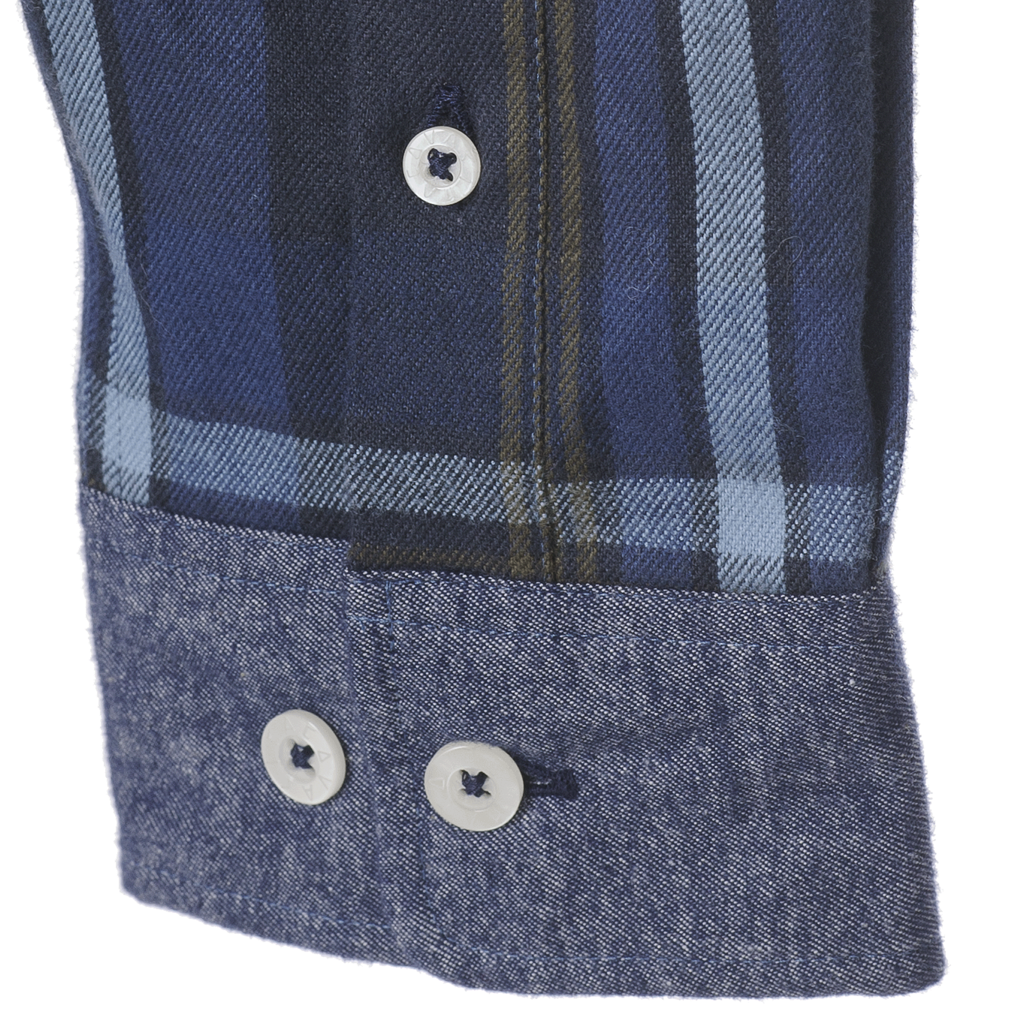 クレイジーパターンチェック柄長袖ボタンダウンシャツ 23224040