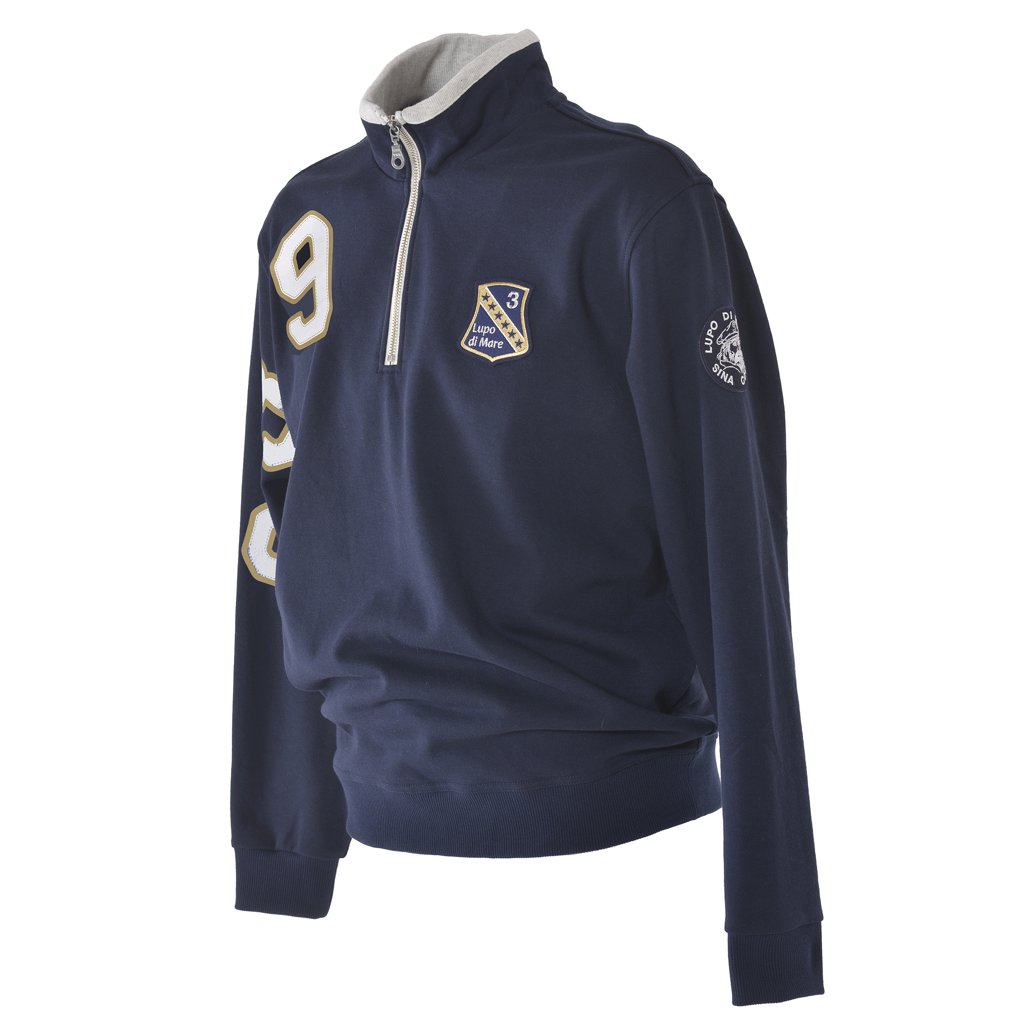 【公式】シナコバ(SINA COVA)ハーフジッププルオーバー 24210050 ネイビーの参考画像