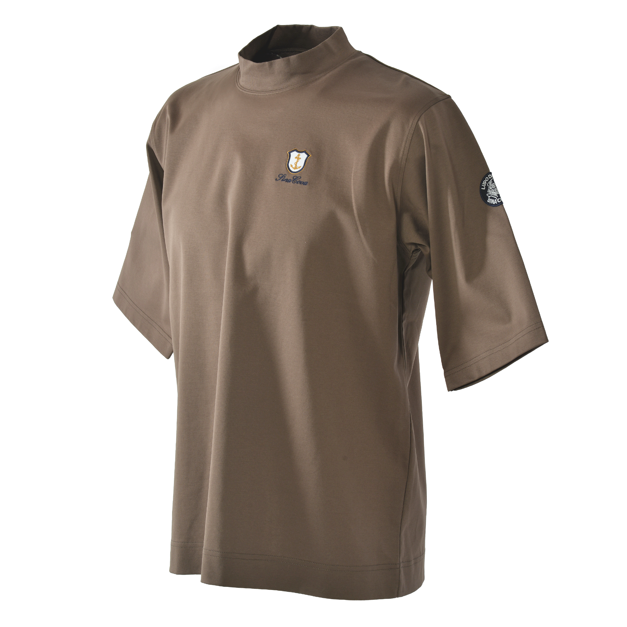 Half-sleeve mock neck T-shirt 26130510