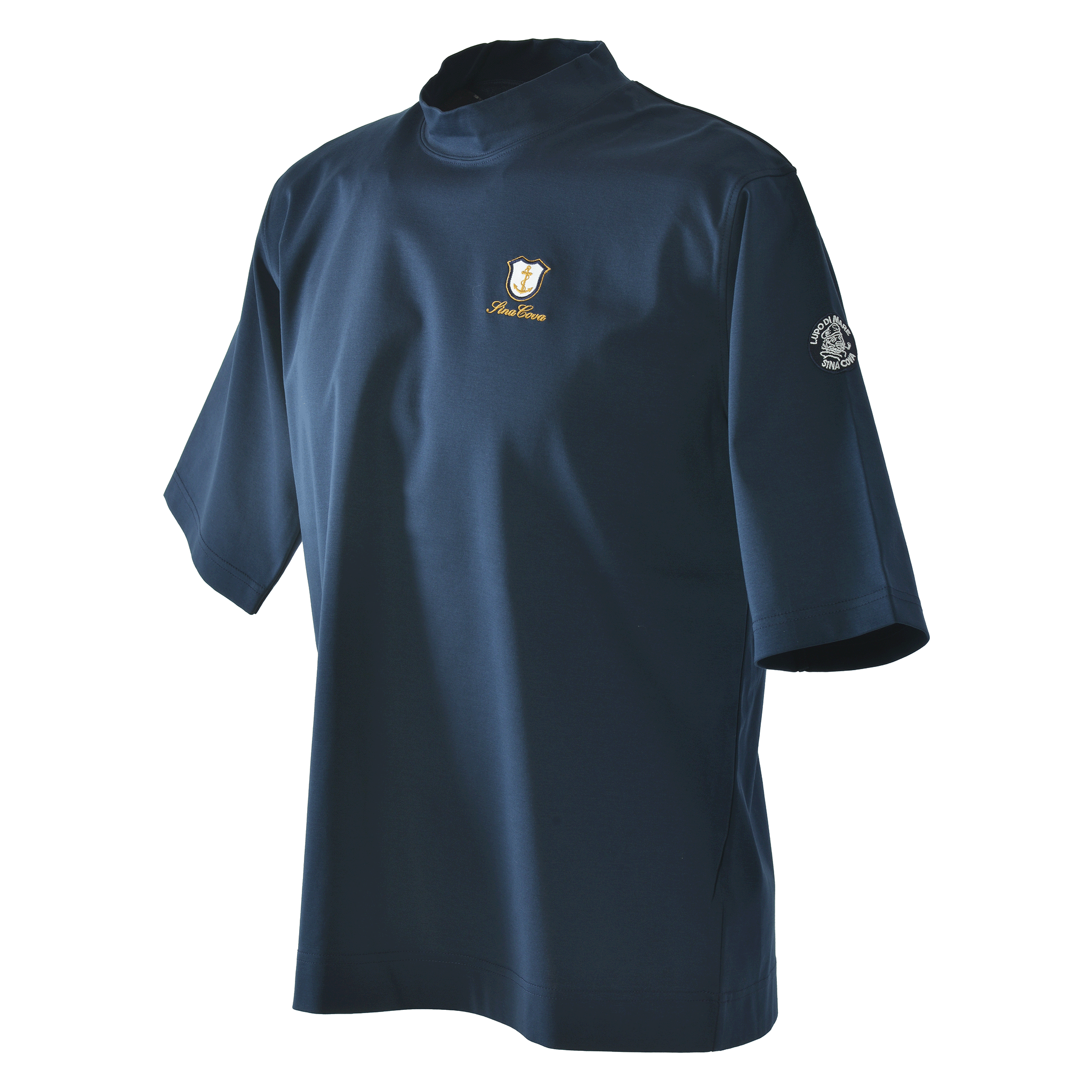 Half-sleeve mock neck T-shirt 26130510