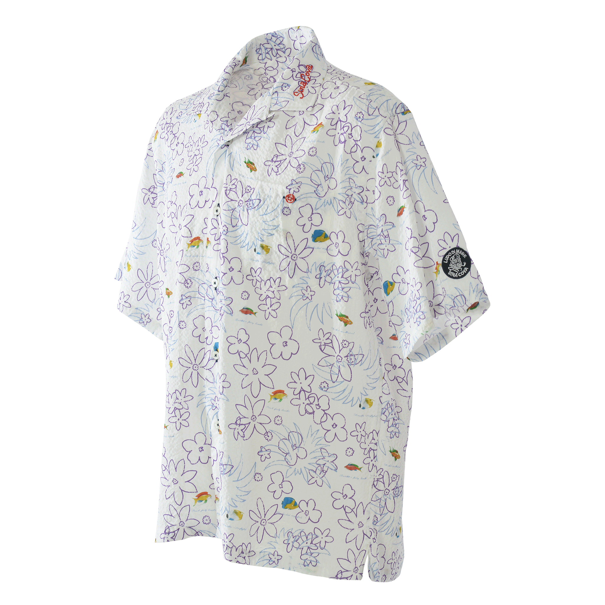 Short-sleeved open-collar shirt 26124530