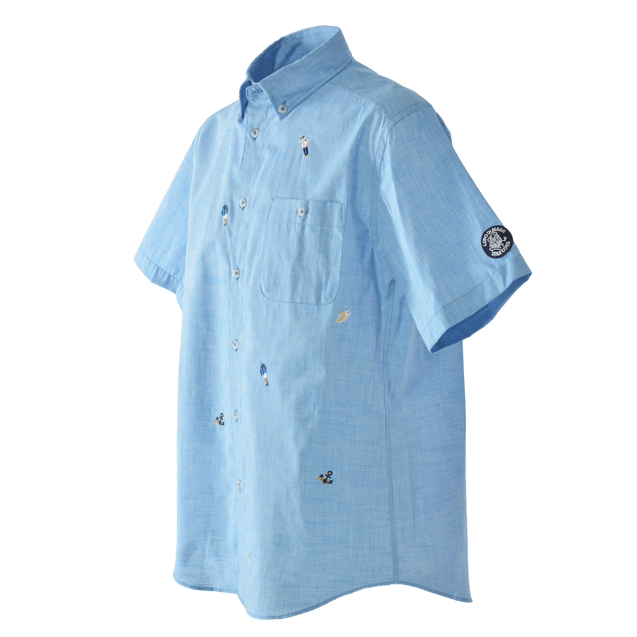 Short-sleeved button-down shirt 26124550