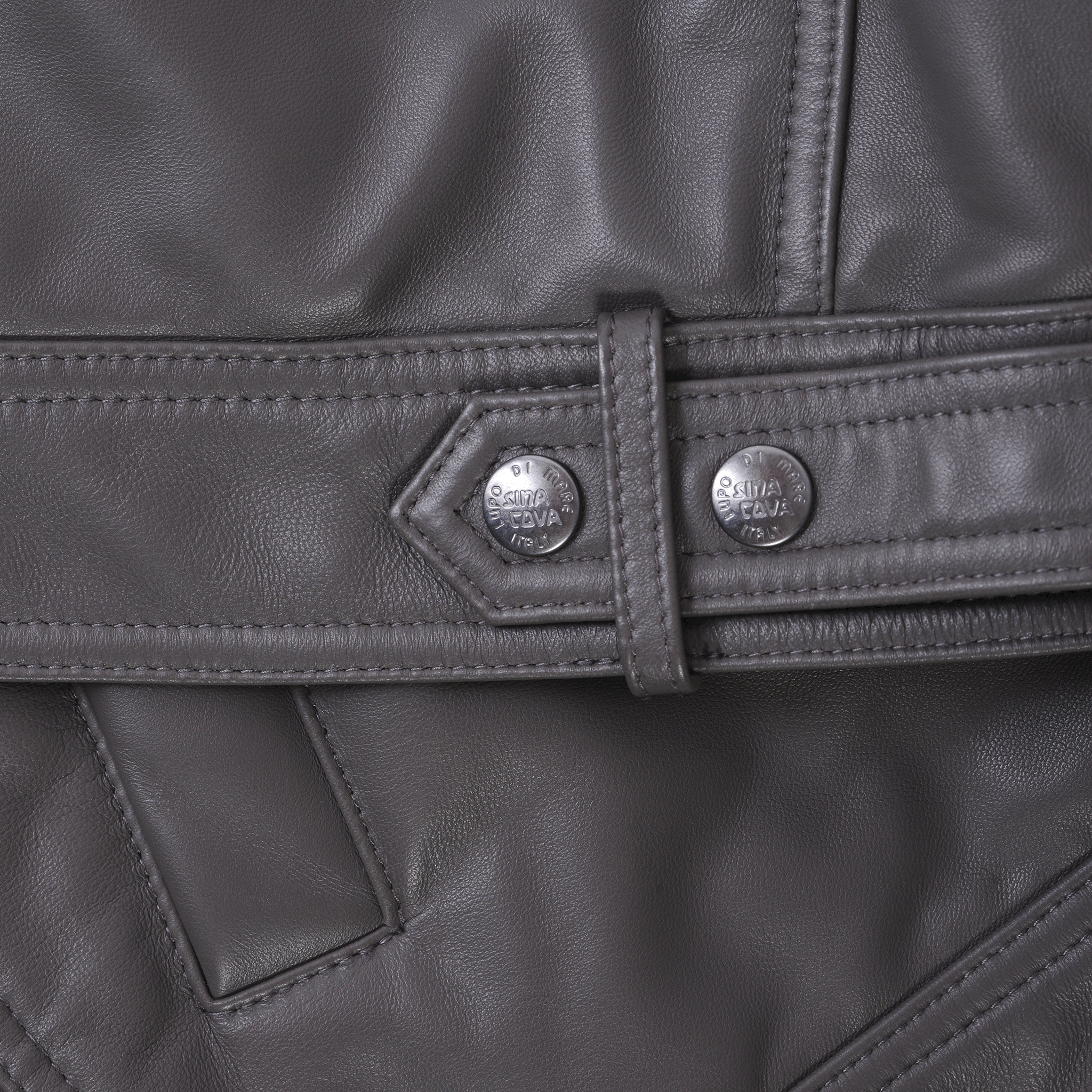 フード付きレザージャケット 25223910