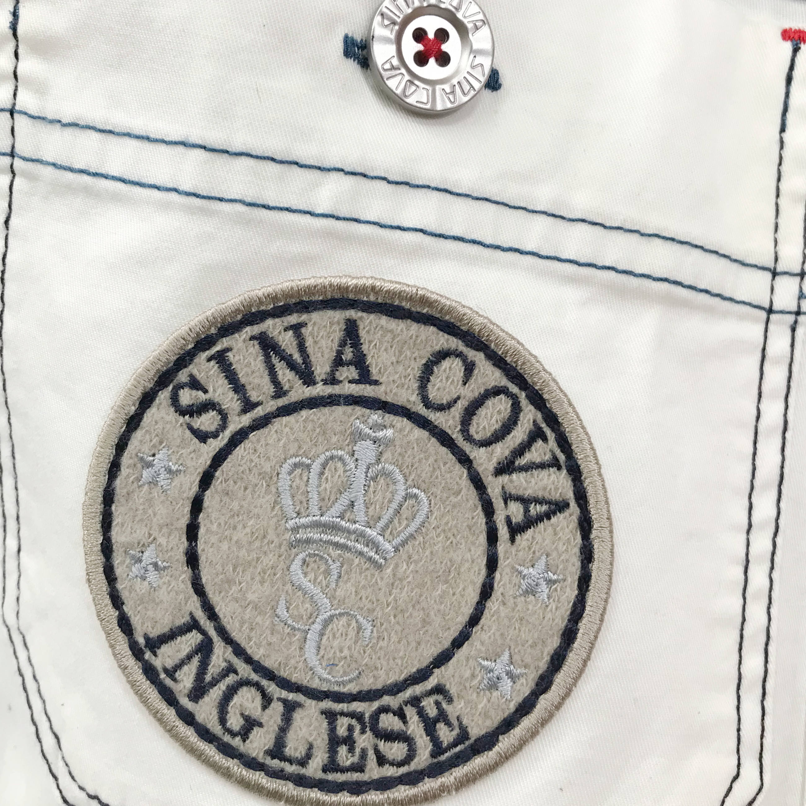 【公式】シナコバ(SINA COVA)【一点もの】リメイクトートバック ホワイト×デニム 10070127