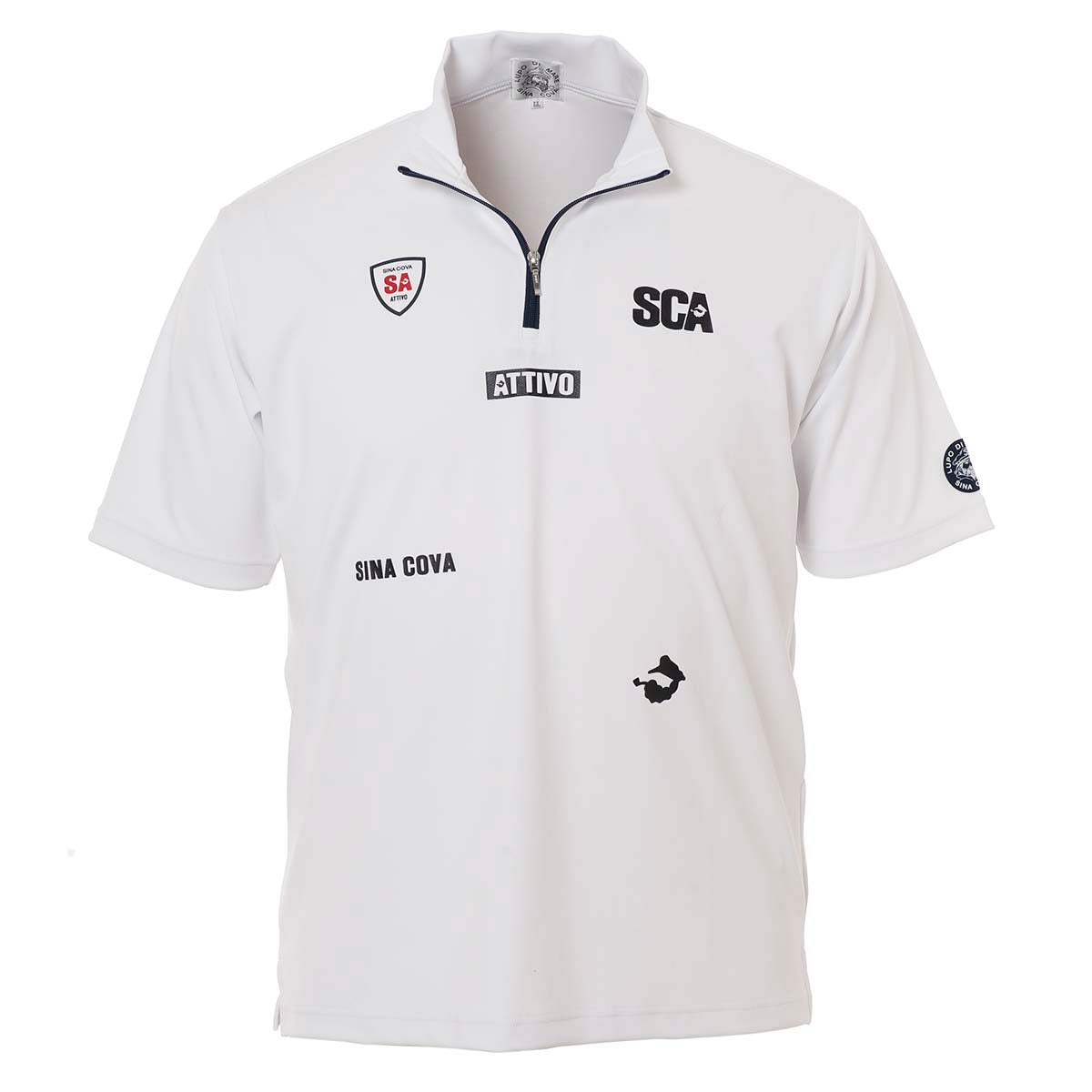 【アウトレット】シナコバ (SINA COVA)ハーフZIP半袖シャツ 21150520