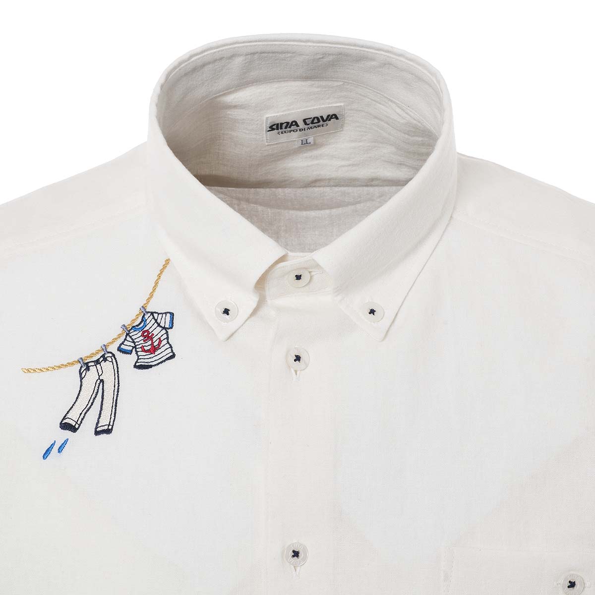 【アウトレット】シナコバ (SINA COVA) 半袖 ボタンダウンシャツ 21124530