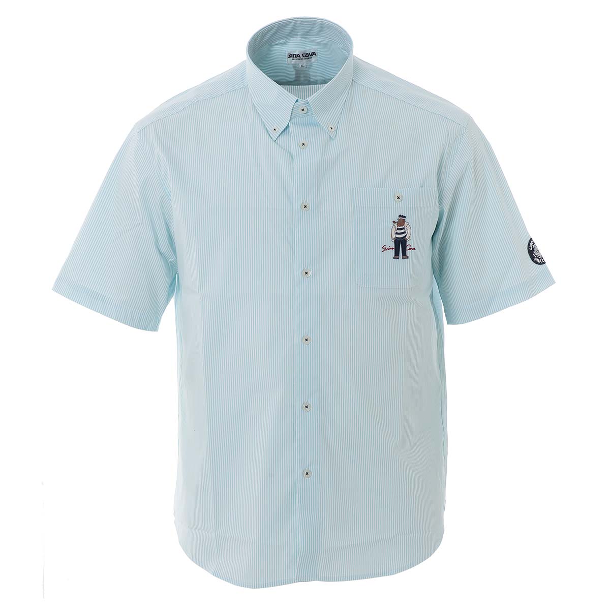 Short -sleeved button down shirt 21124578