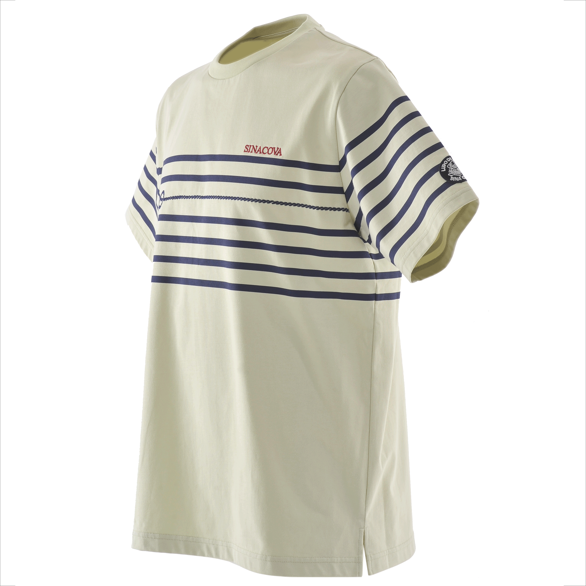 パネルボーダー半袖Tシャツ ユニセックス(男女兼用) サイズS~LL 23110560