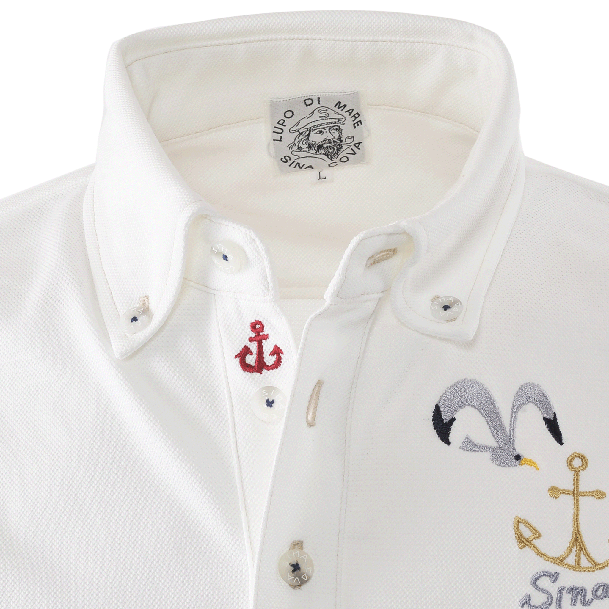 5分袖ポロシャツ ボタンダウンシャツ セオα使用 23110590