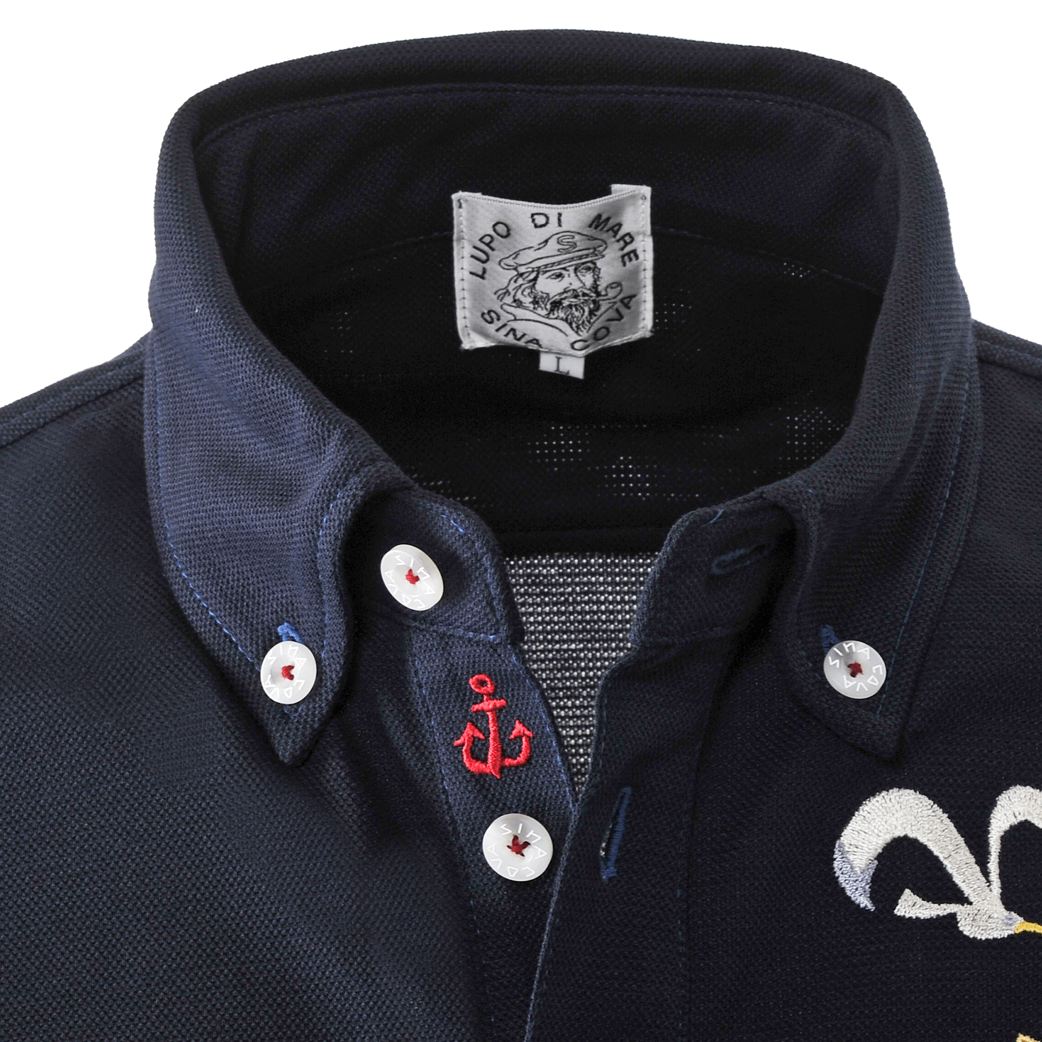 5分袖ポロシャツ ボタンダウンシャツ セオα使用 23110590