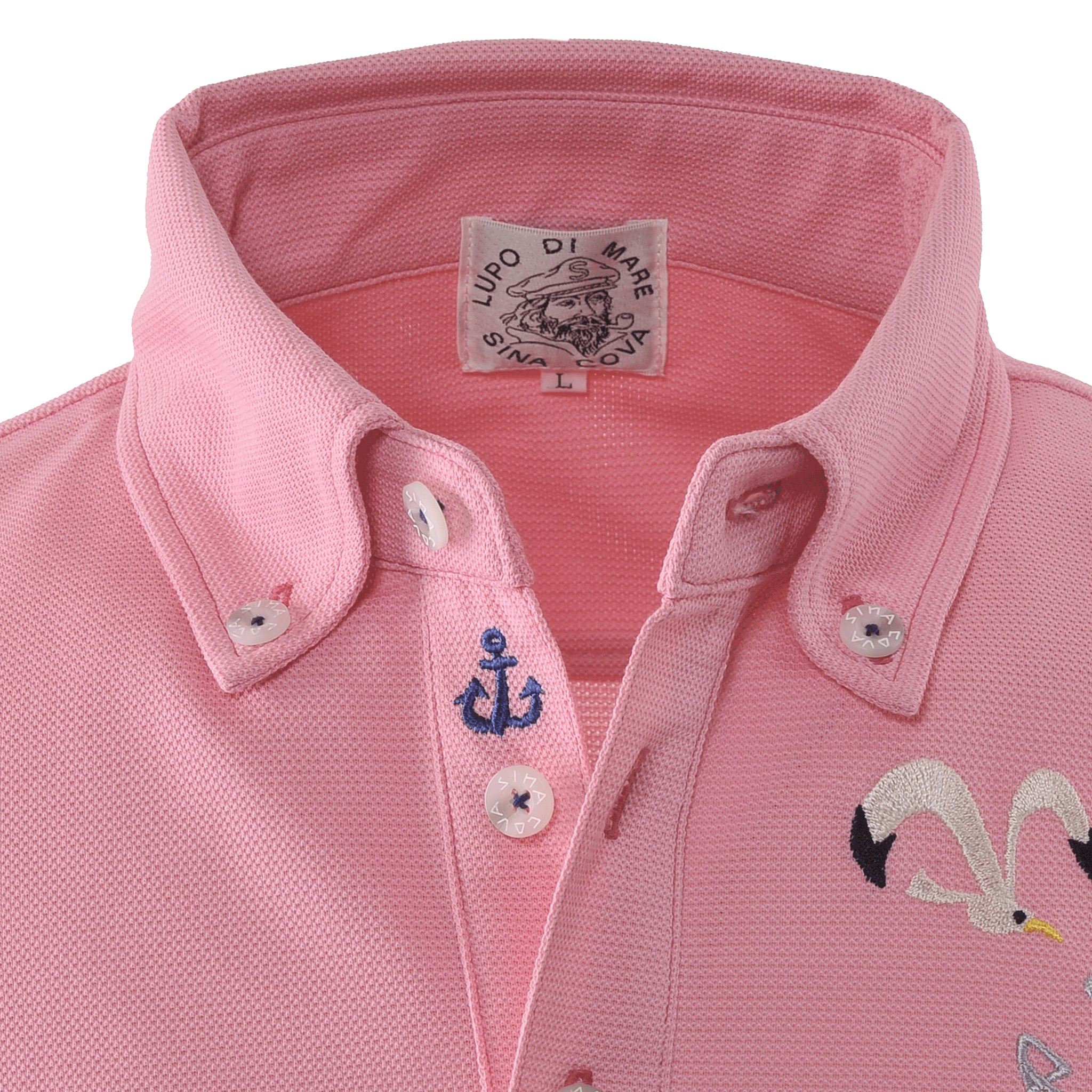 5分袖ポロシャツ ボタンダウンシャツ セオα使用 23110590