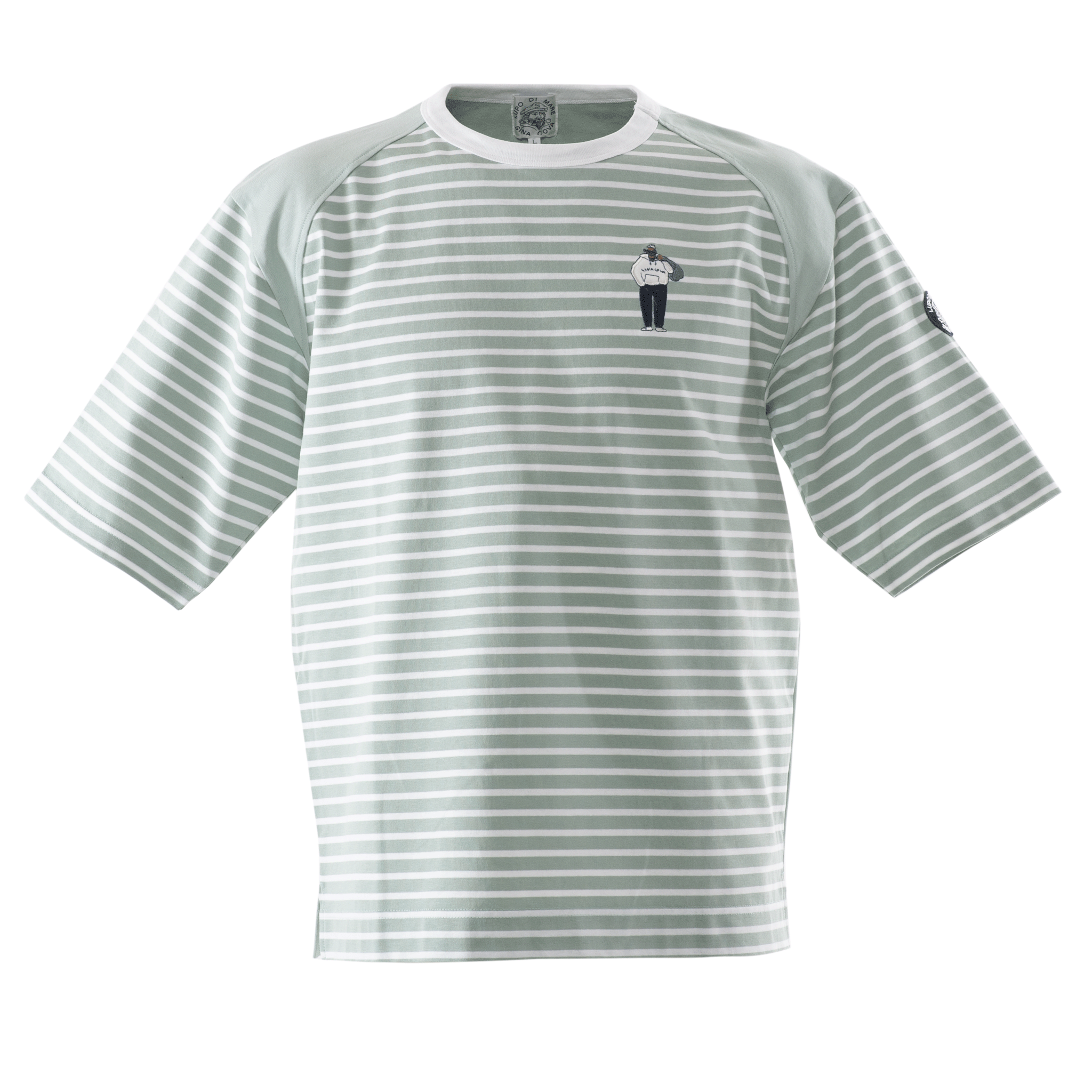 【公式】シナコバ(SINA COVA)5分袖Tシャツ ボーダー切替Tシャツ 23120510