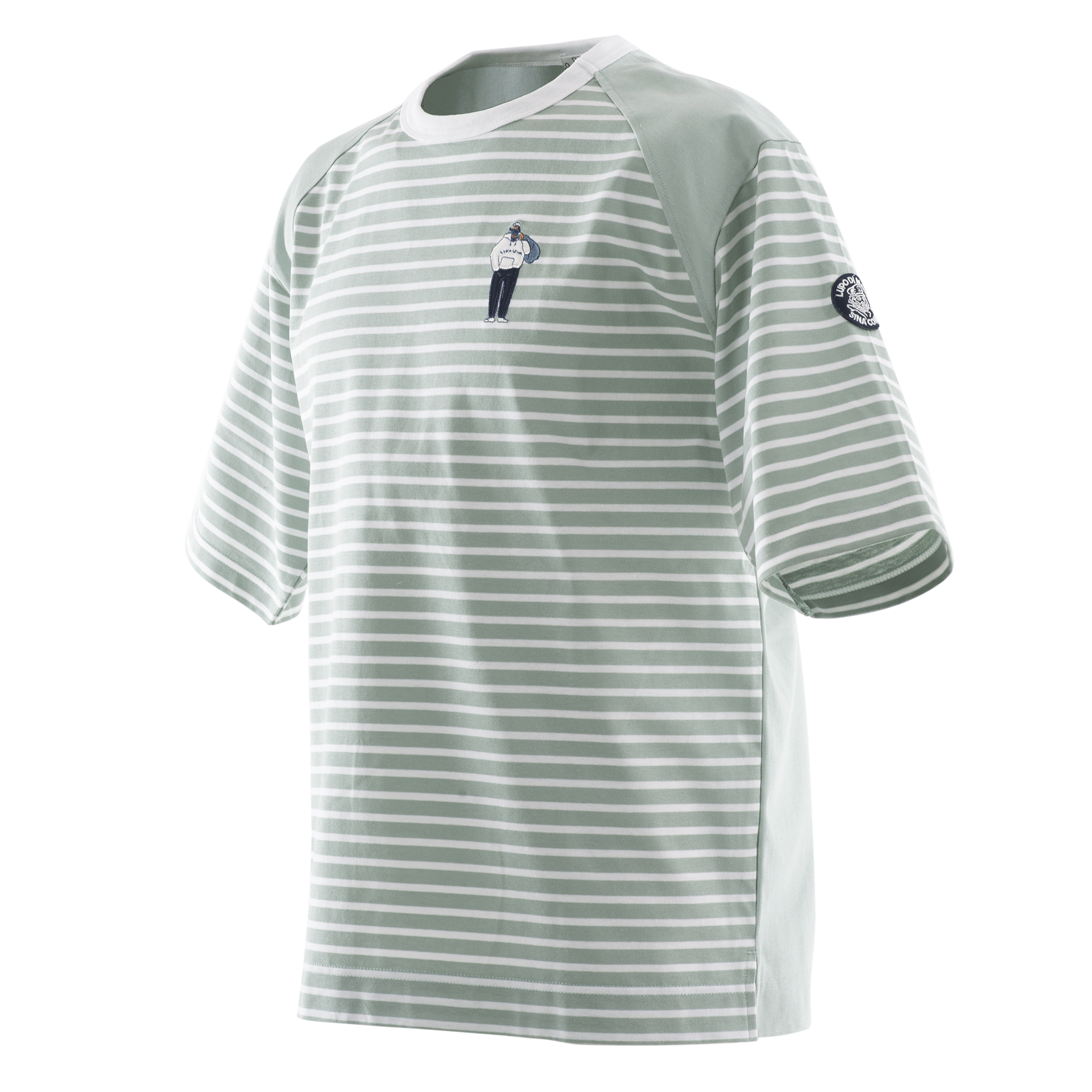 【公式】シナコバ(SINA COVA)5分袖Tシャツ ボーダー切替Tシャツ 23120510