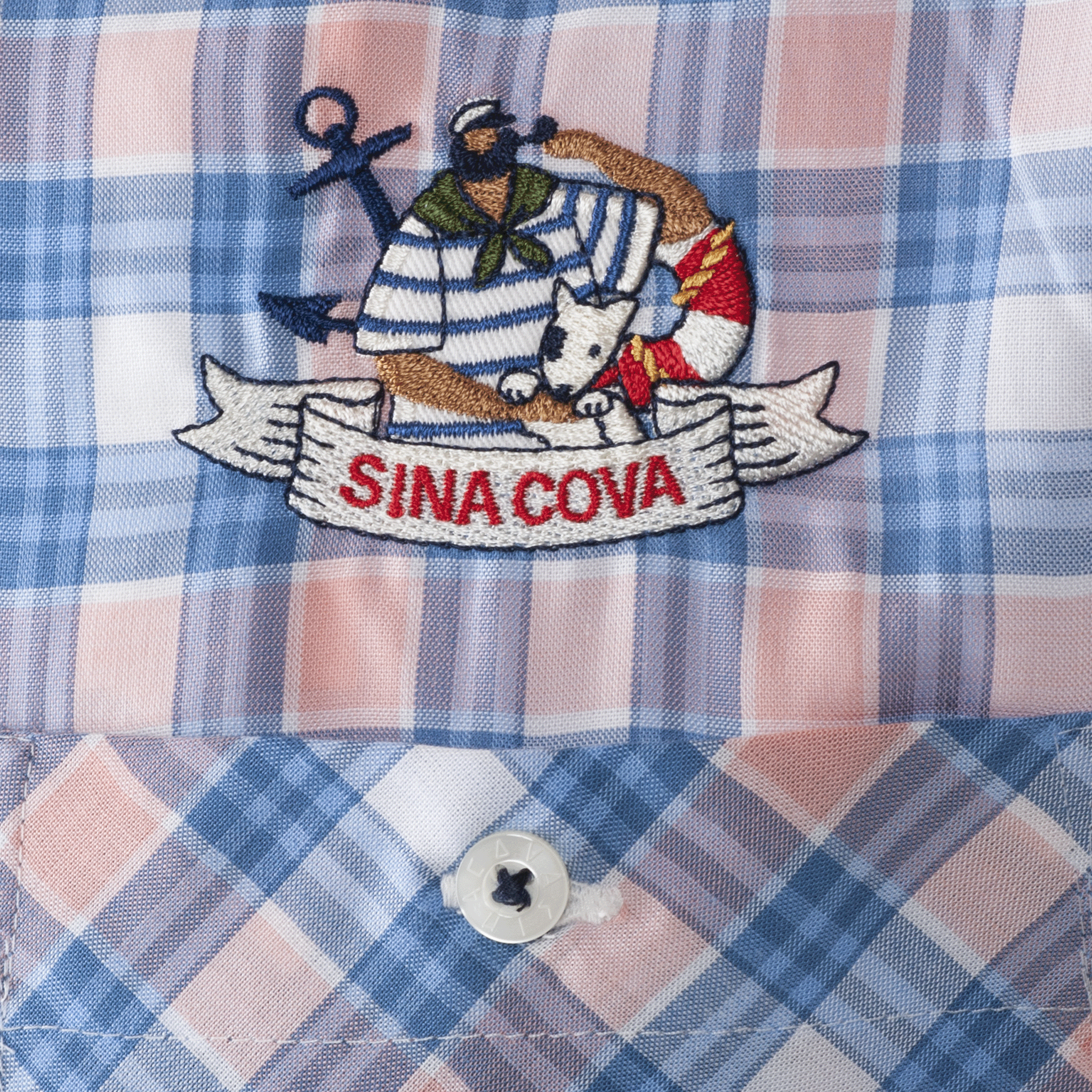 【公式】シナコバ(SINA COVA)長袖ボタンダウンチェックシャツ 23124020