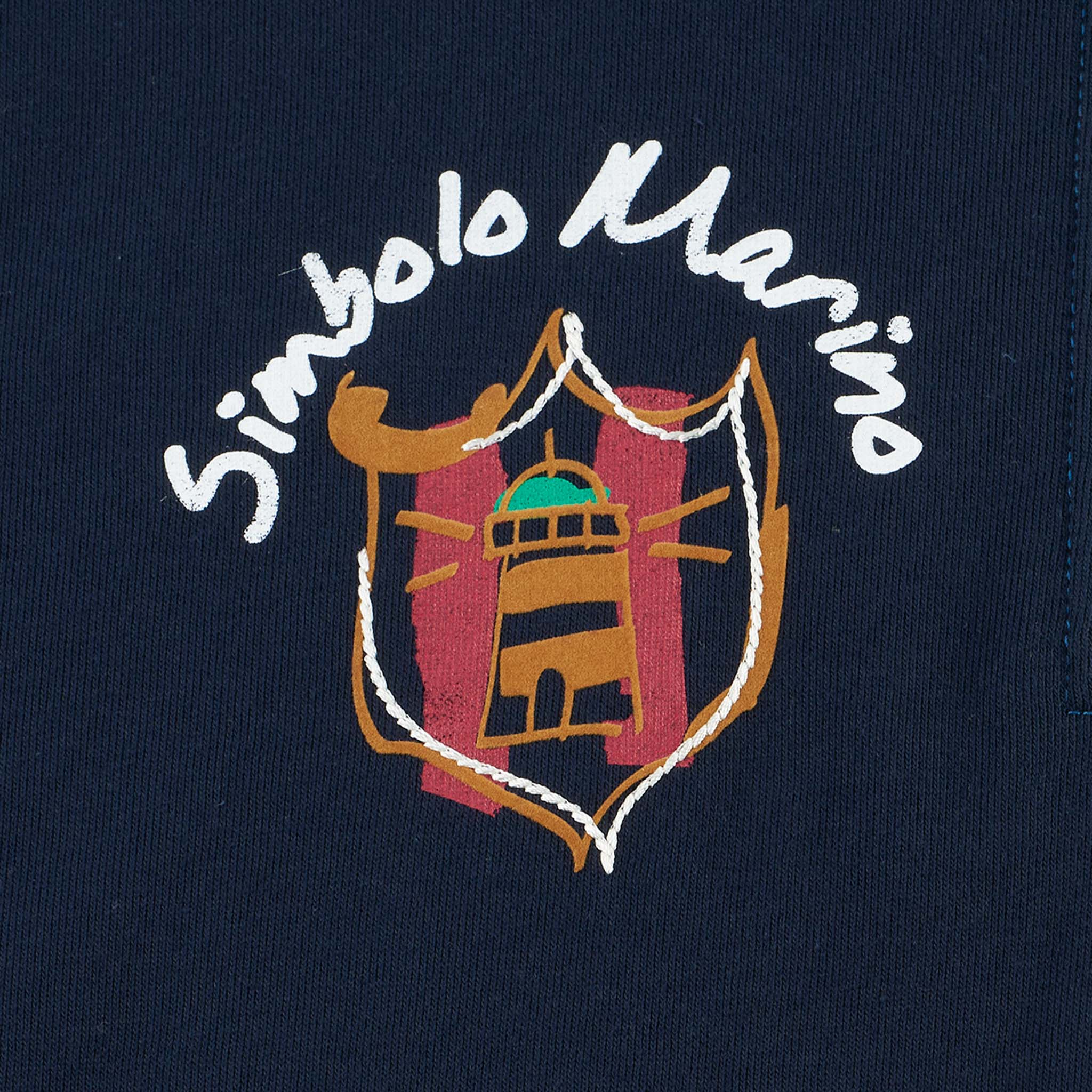 【公式】シナコバ (SINA COVA) ハーフジップトレーナー 22110010 ネイビーのプリント部分