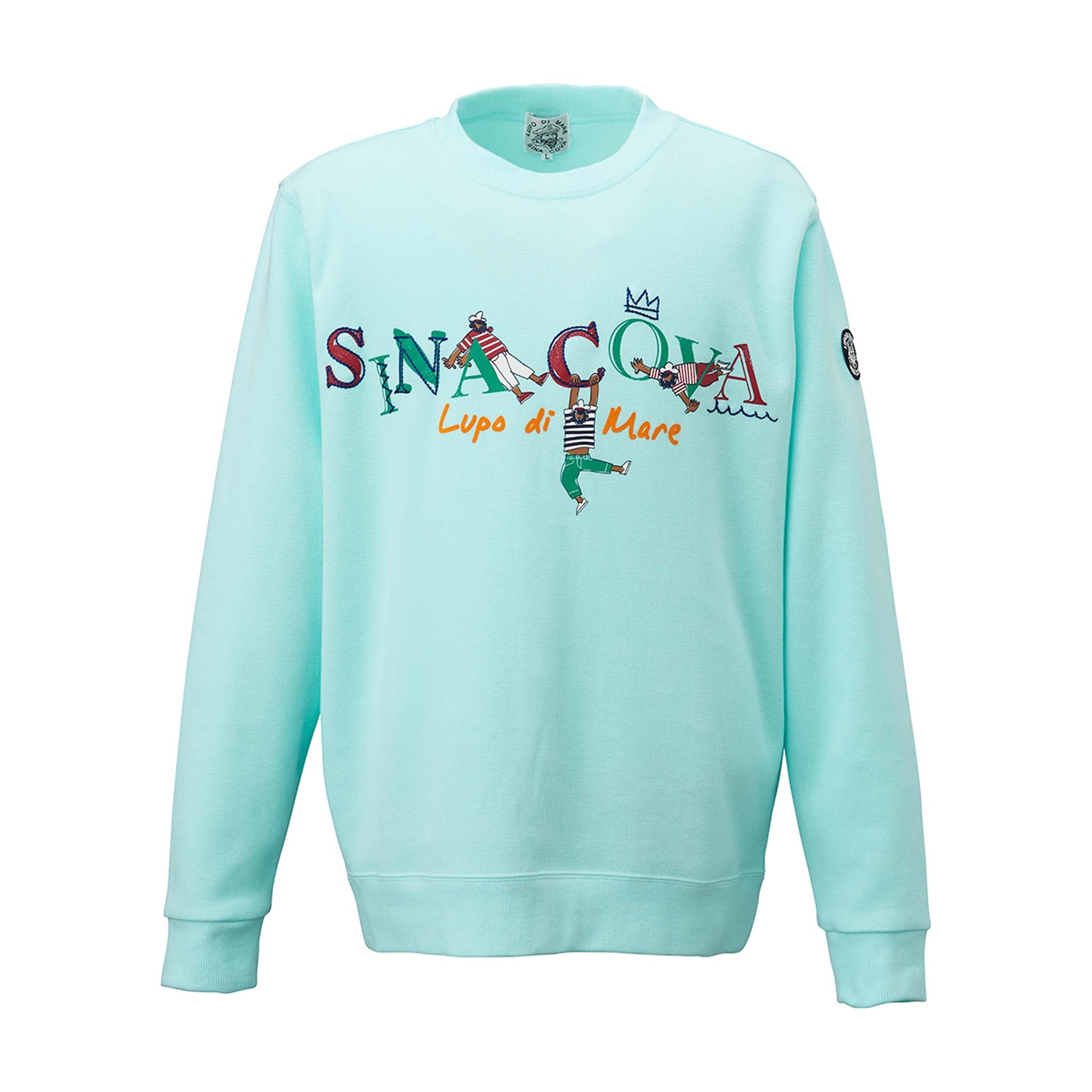 【公式】シナコバ (SINA COVA) クルーネックトレーナー 22120030 サックスの正面