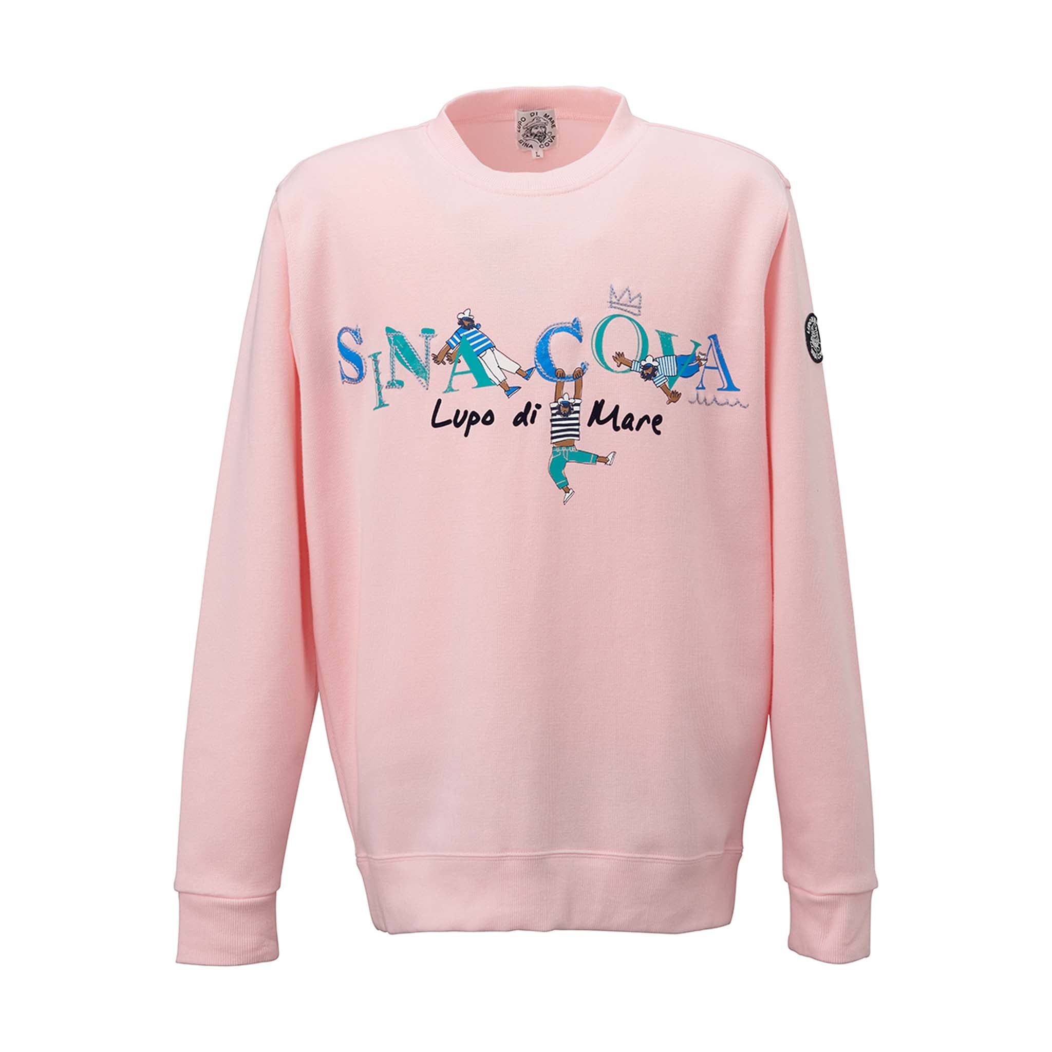 【公式】シナコバ (SINA COVA) クルーネックトレーナー 22120030 ピンクの正面