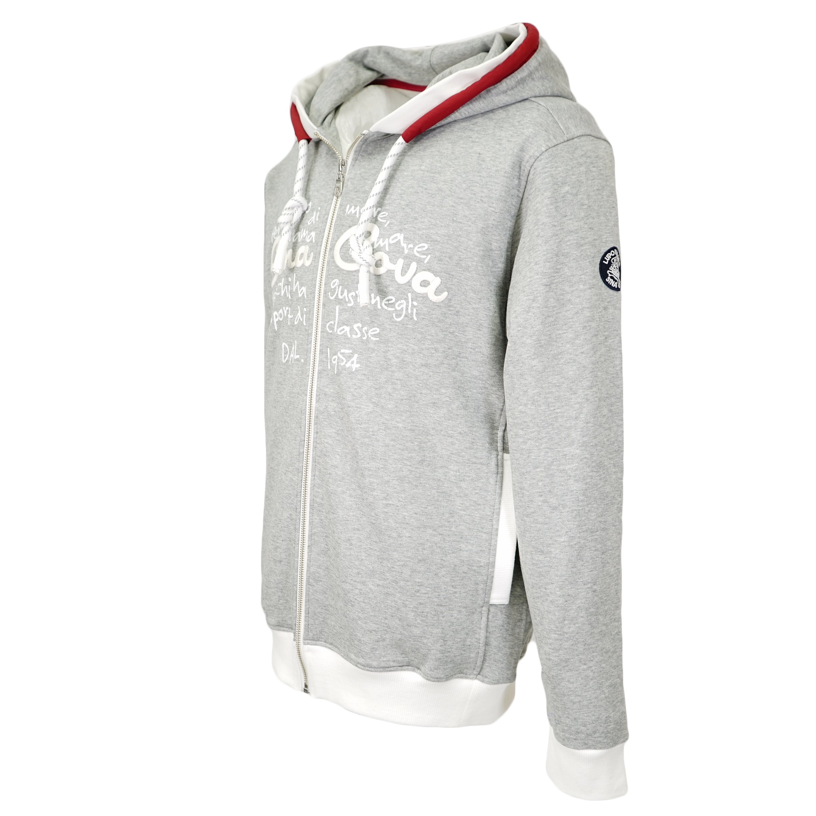 【公式】シナコバ (SINA COVA) キングサイズ ZIPUPパーカー 裏毛 スウェット 大きなサイズ 23123026 ネイビーのイメージ画像1