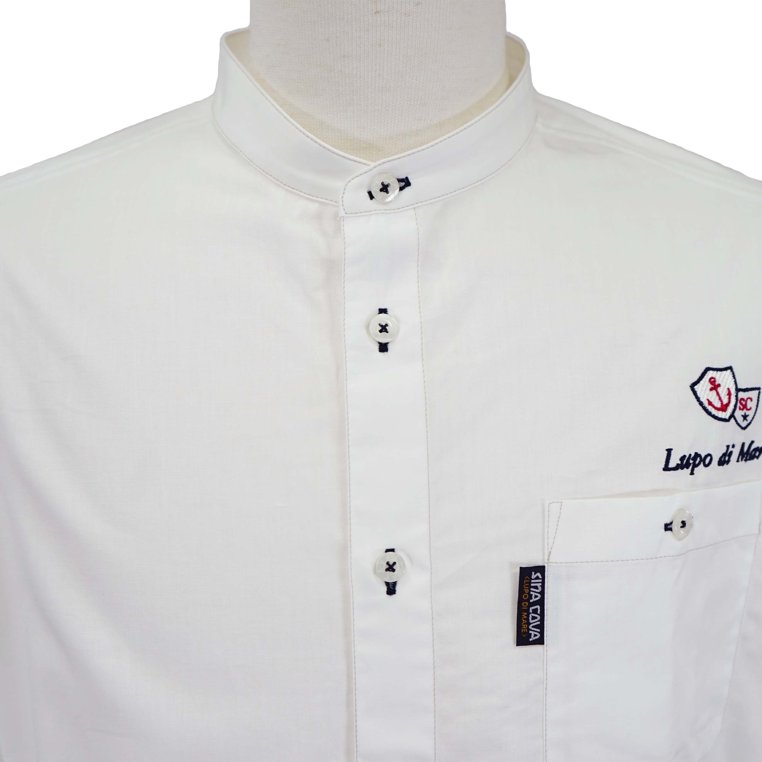 【アウトレット】シナコバ (SINA COVA) バンドカラーシャツ 22124030