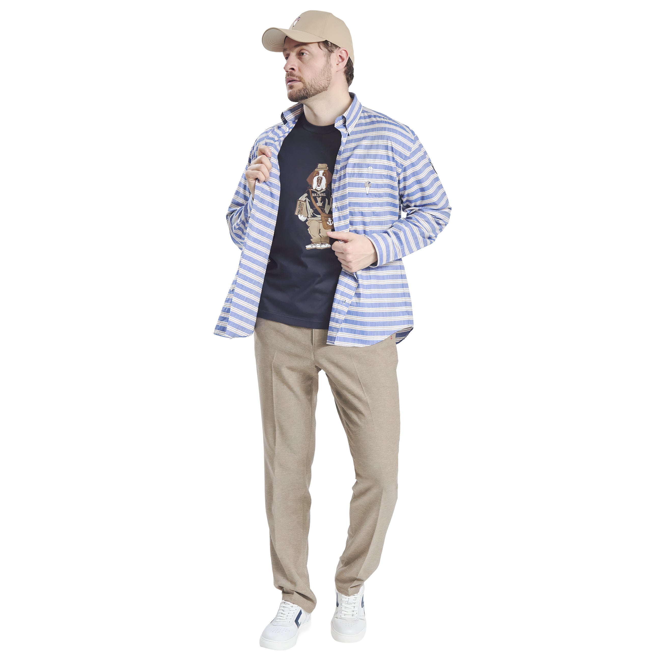 Long-sleeved button-down shirt 26124020