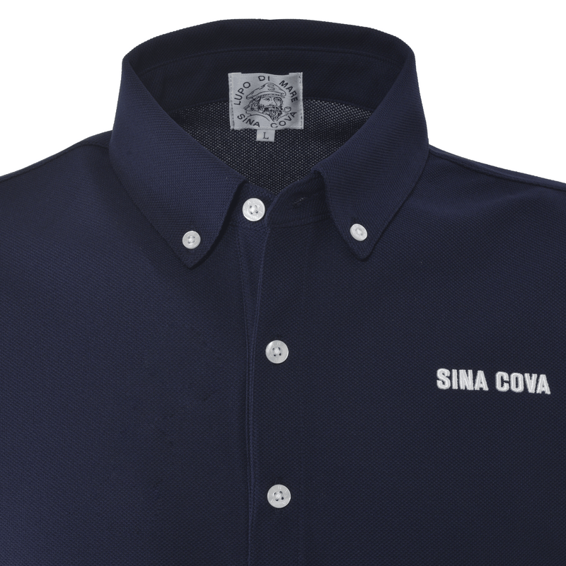 [Official] SINA COVA Short Sleeve Button-Down Kanoko Polo Shirt 24150560