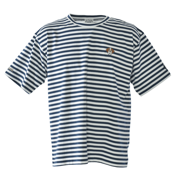 Striped short-sleeved T-shirt, unisex (unisex), 26120570