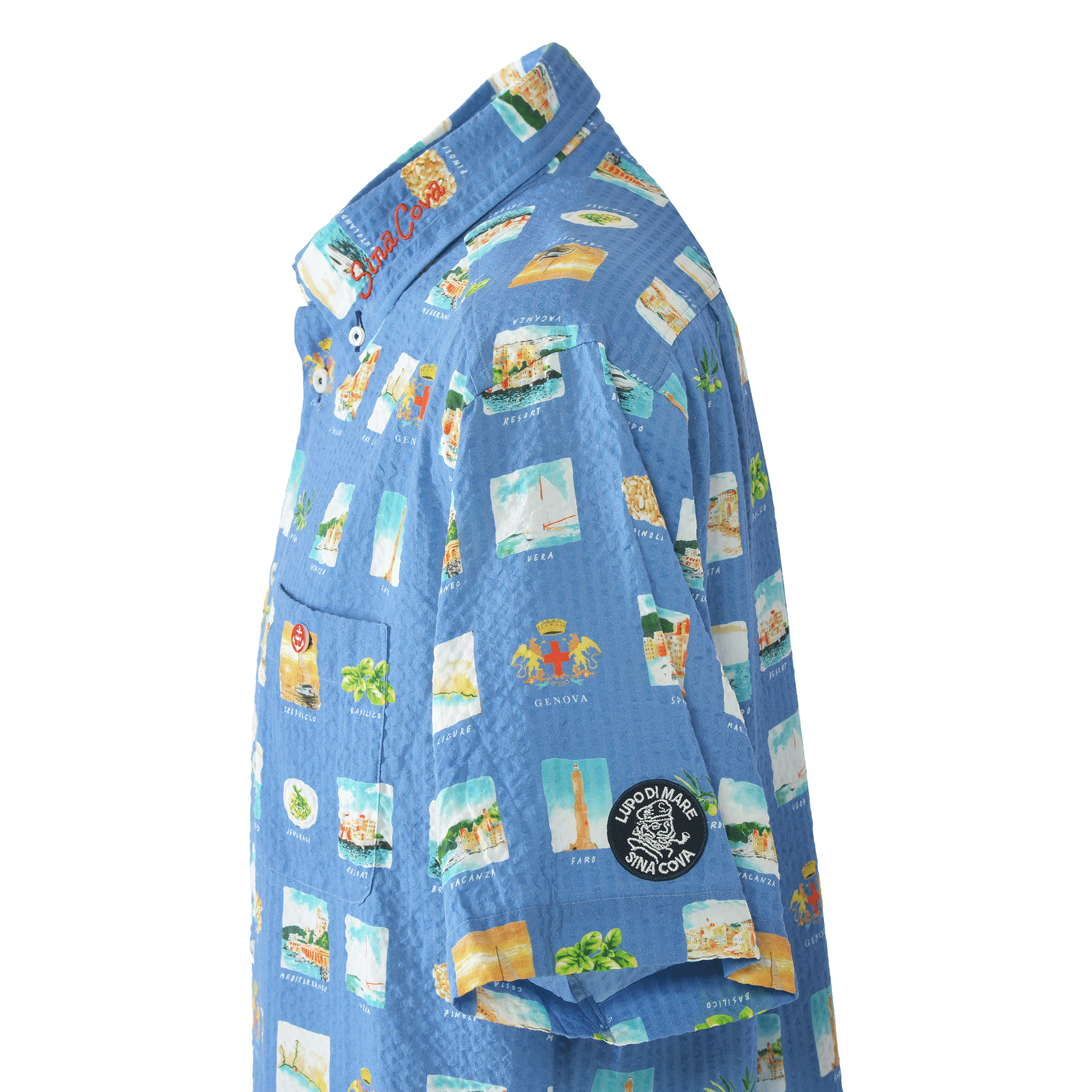 Short-sleeved button-down shirt 26124540