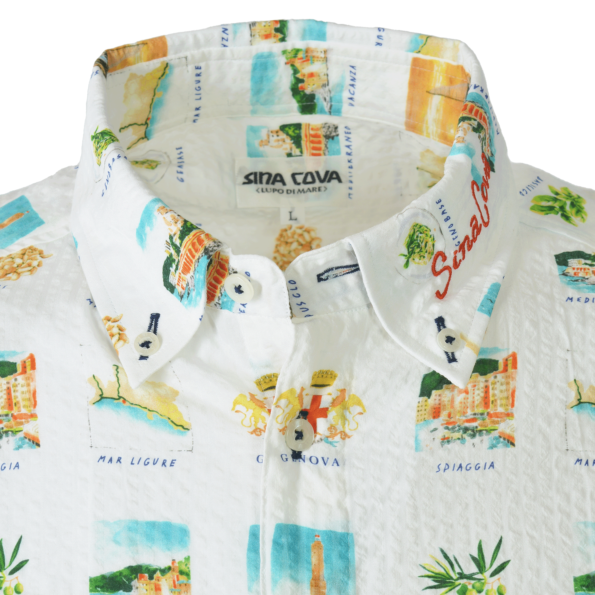 Short-sleeved button-down shirt 26124540