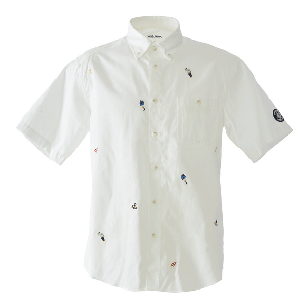 Short-sleeved button-down shirt 26124550