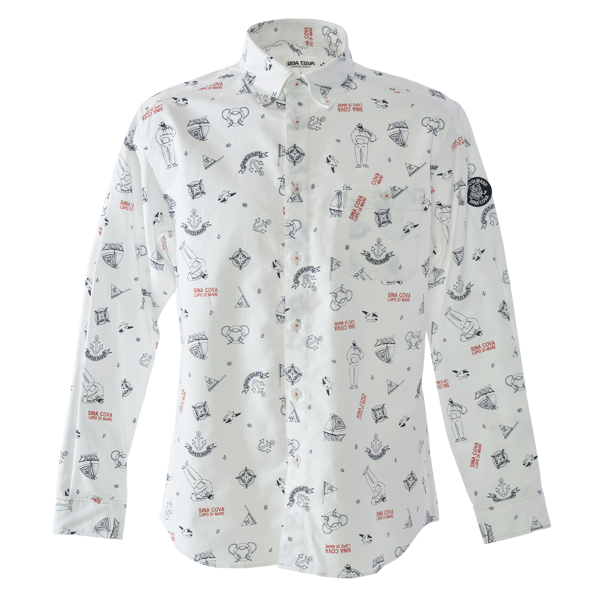 Long-sleeve Button-down Shirt 26224030