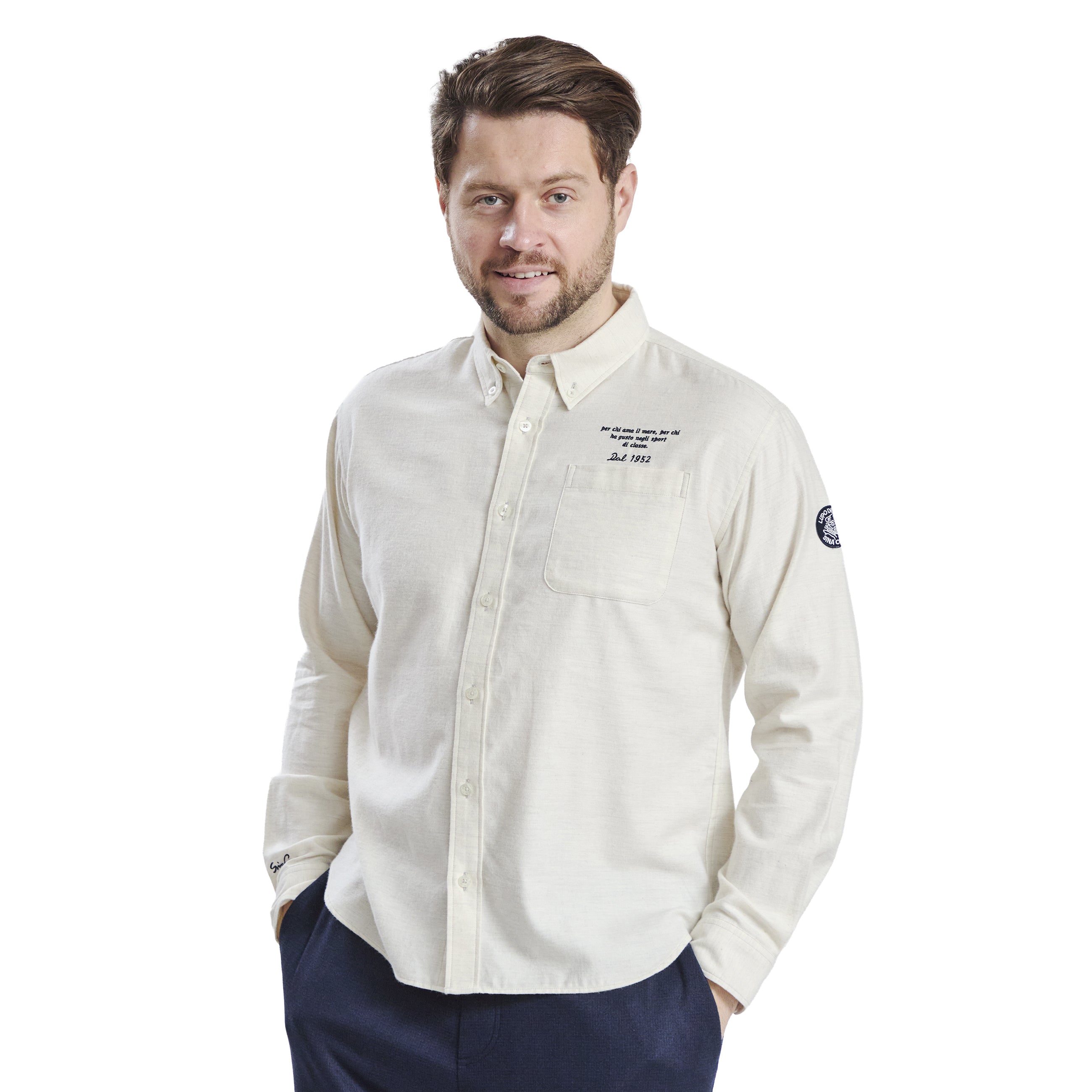 Long-sleeve button-down shirt 26234020