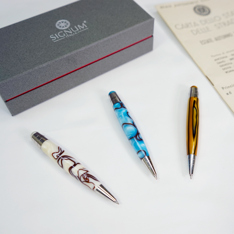 [SIGNUM Nova Mini] Ballpoint Pen Marble (Chiaro Blue) 57002280