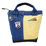 [Official] Shinakoba (Sina COVA) [One point] Remake tote back denim x yellow 10070122