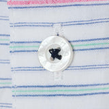 Short -sleeved button down shirt 20124620