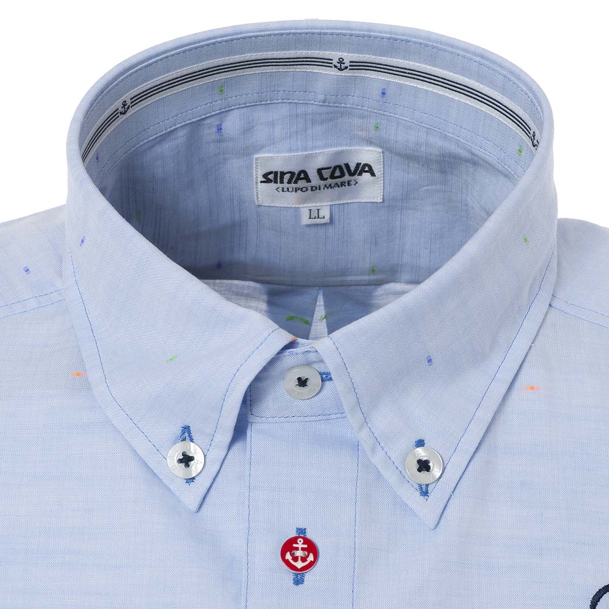 【アウトレット】シナコバ （SINA COVA） 半袖ボタンダウンシャツ 21114510