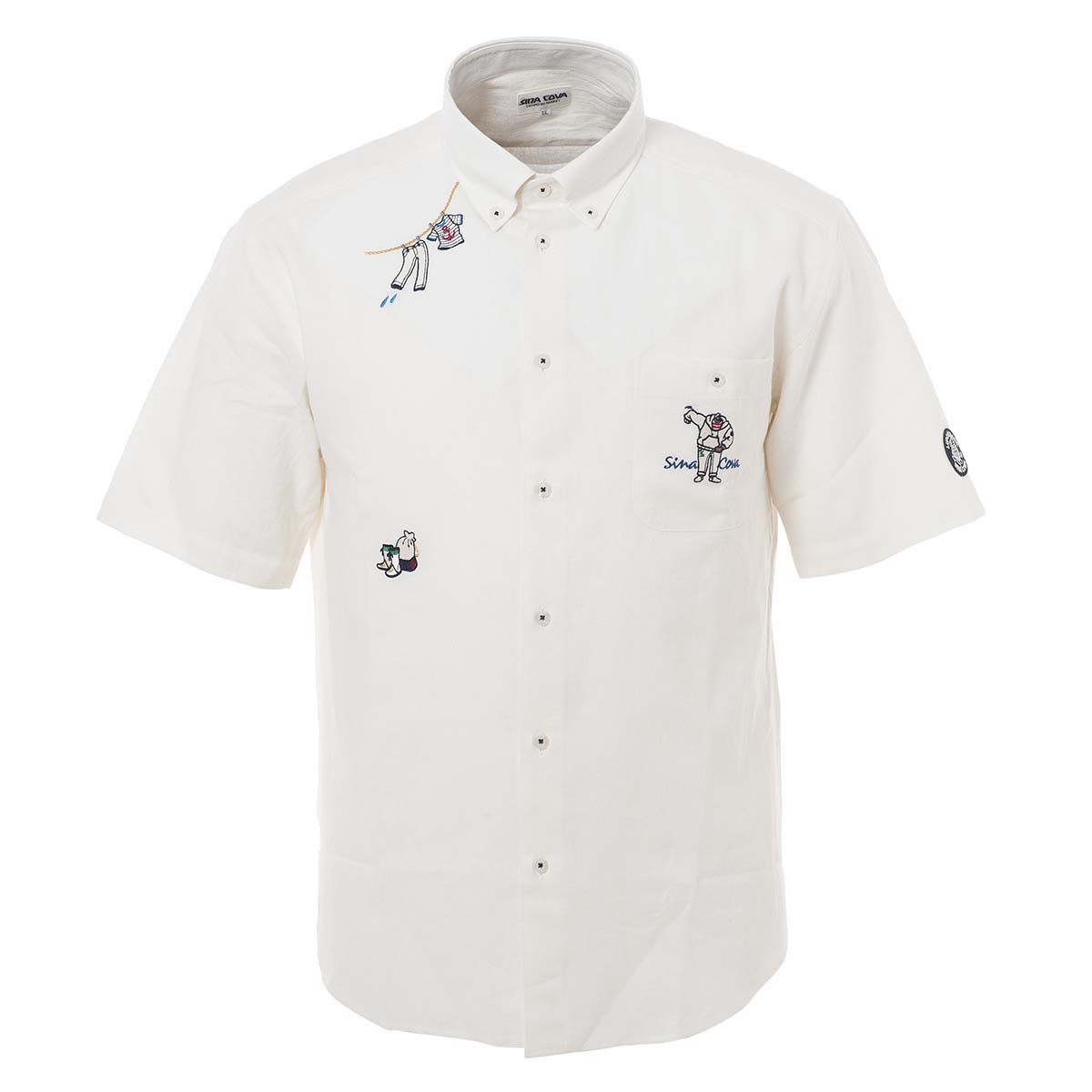 【アウトレット】シナコバ （SINA COVA） 半袖 ボタンダウンシャツ 21124530