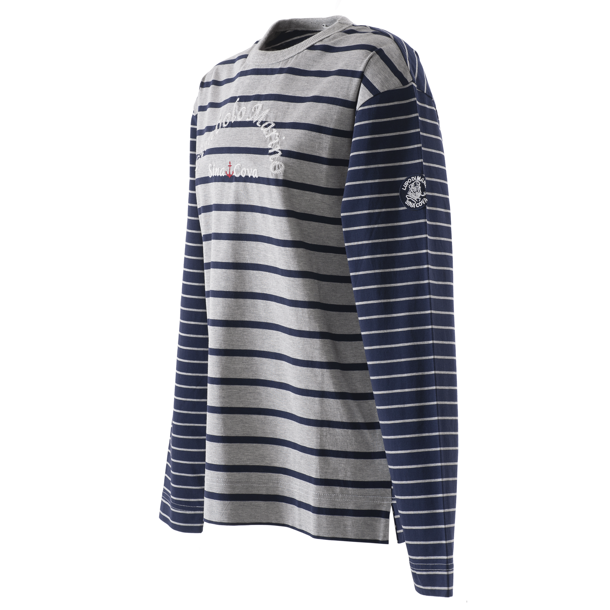 [Official] Sina Cova Long -sleeved T -shirt border unisex unisex 23110030