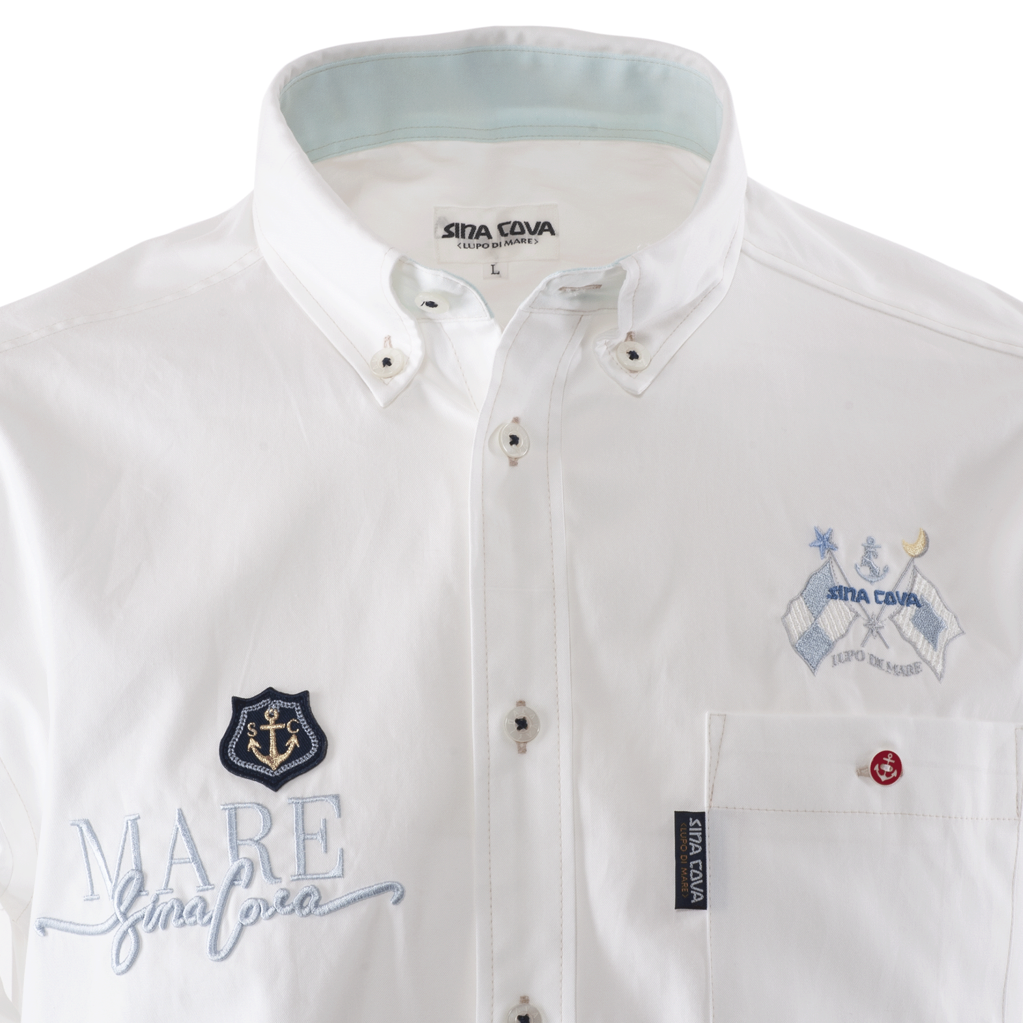 [Official] Sinakoba (SINA COVA) King size Long sleeve button down shirt cutter shirt Smart casual large size 23114016
