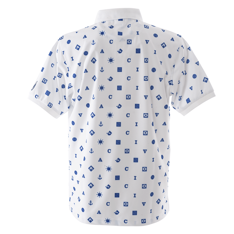 [Official] Sina Cova Short Sleeve Print Polo Shirt Function Material Sports 23150530