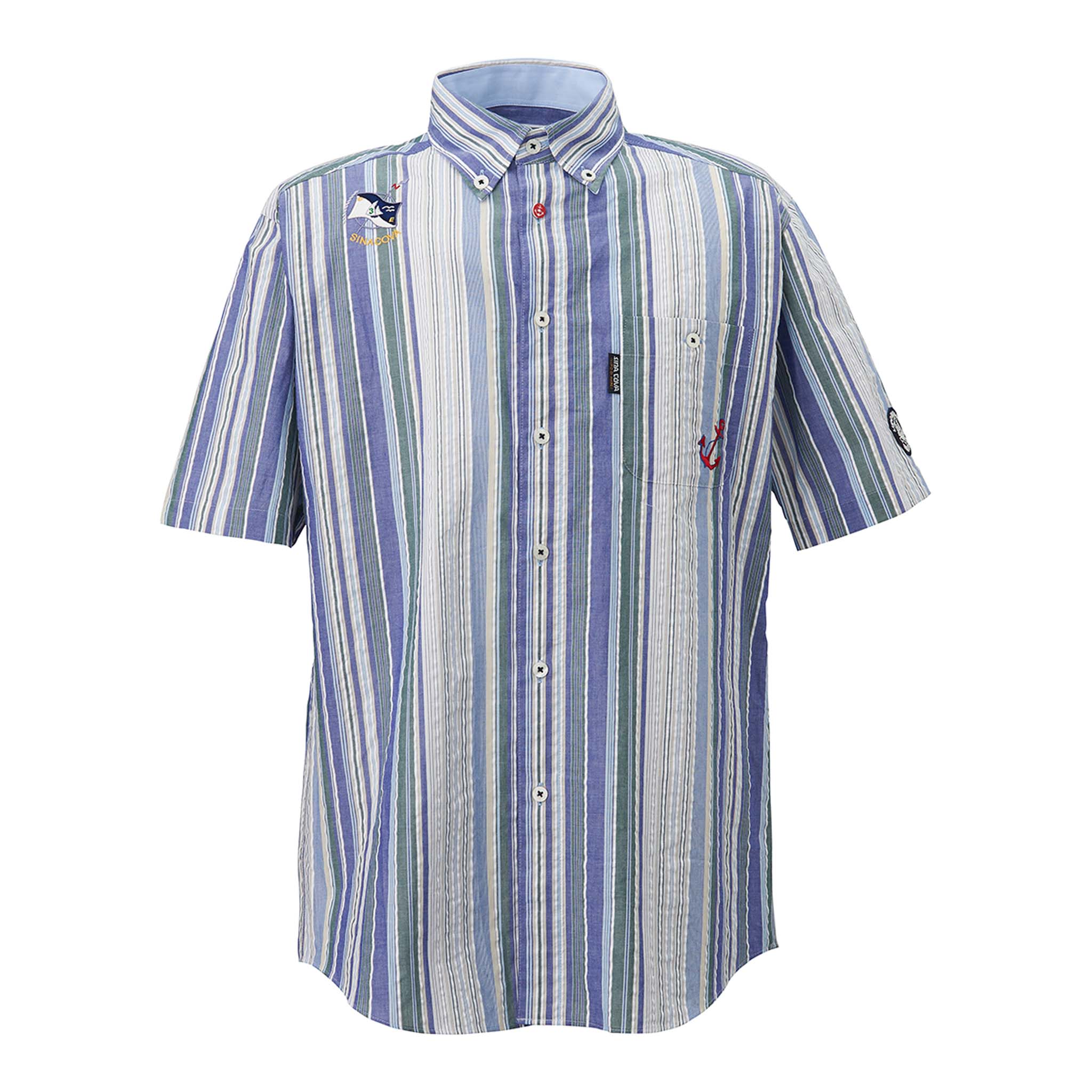 【アウトレット】シナコバ （SINA COVA） 半袖 ボタンダウンシャツ 22114520