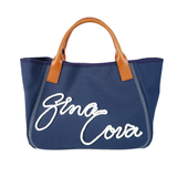 [Official] Shinakoba (SINA COVA) Tote Bag Handbag with Shoulder With String Hand Bag Cord Embroidery Design 23177010