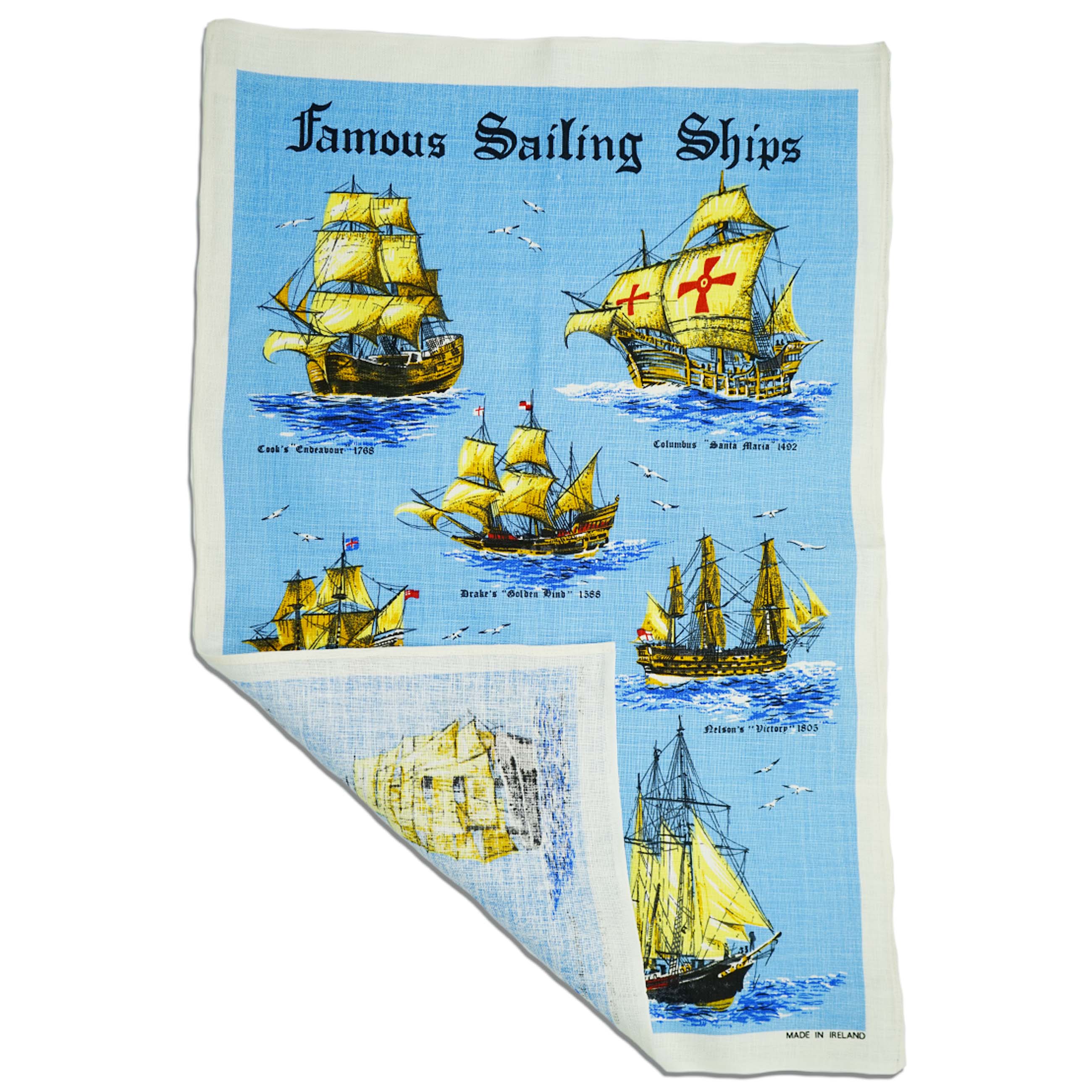 Tea towel Famous Sailing Ships 57000670